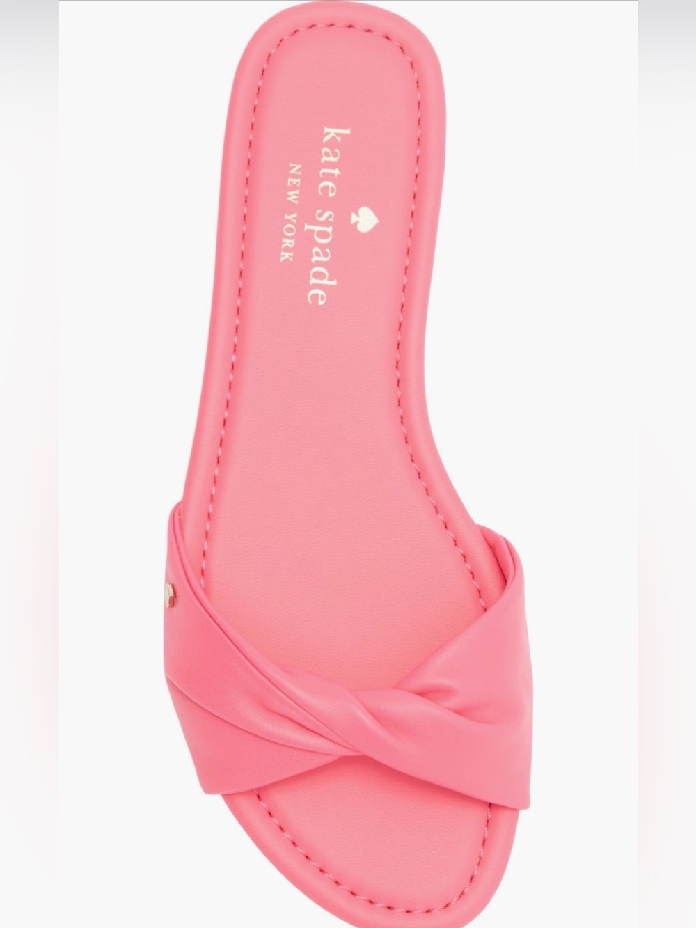 kate spade Coral Pink Twist Slide